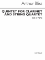 Arthur Bliss, Quintet For Clarinet And Strings (Parts) Clarinet and String Quartet Buch