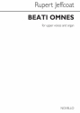 Rupert Jeffcoat, Beati Omnes Unison and Organ Chorpartitur