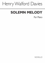 H. Walford Davies, Solemn Melody (Piano) Klavier Buch