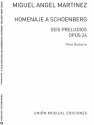 Homenaje A Schoenberg Seis Preludios Gitarre Buch