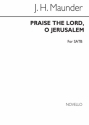 John Henry Maunder, Praise The Lord, O Jerusalem SATB Chorpartitur