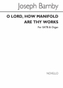 Sir Joseph Barnby, O Lord How Manifold SATB and Organ Chorpartitur