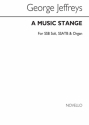 George Jeffreys, A Music Strange SATB Soprano Bass Voice Organ Accompaniment Buch