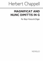 Magnificat And Nunc Dimittis In G for boys voices and organ vocal score