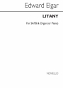 Edward Elgar, Litany Piano SATB Organ Accompaniment Chorpartitur