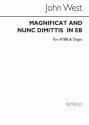 John West, Magnificat And Nunc Dimittis In Eb ATBB and Organ Chorpartitur