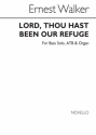 Ernest Walker, Lord, Thou Hast Been Our Refuge Men's Voices Bass Voice Organ Accompaniment Chorpartitur