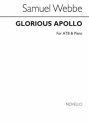 Samuel Webbe, Glorious Apollo Piano Accompaniment Men's Voices Chorpartitur