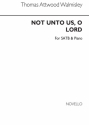 Thomas Attwood Walmisley, Not Unto Us O Lord SATB and Piano Chorpartitur