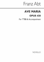 Franz Abt, Ave Maria Op.438 Soprano SATB Continuo Chorpartitur