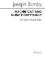 Sir Joseph Barnby, Magnificat And Nunc Dimittis In C Unison Voice Organ Accompaniment Chorpartitur