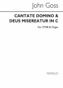 John Goss, Cantate Domino And Deus Misereatur In C SATB and Organ Chorpartitur