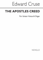 Edward Cruse, The Apostles` Creed Organ Unison Voice Organ Accompaniment Chorpartitur