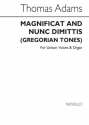 Thomas Adams, Magnificat and Nunc Dimittis (Gregorian Tones) SATB and Organ Chorpartitur