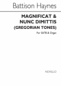 Battison Haynes, Magnificat And Nunc Dimittis (Gregorian Tones) SATB and Organ Chorpartitur