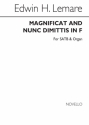 Edwin Lemare, Magnificat And Nunc Dimittis In F (Novello) SATB and Organ Chorpartitur