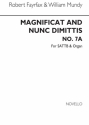 Robert Fayrfax_William Mundy, Magnificat And Nunc Dimittis No.7a SATB and Organ Chorpartitur