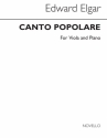 Edward Elgar, Canto Populare Viola und Klavier Buch