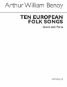 A.W. Benoy, Ten European Folk Songs (Score/Parts) Recorder Ensemble Buch