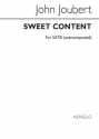 John Joubert, Sweet Content for SATB Chorus SATB Chorpartitur