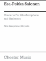 Esa-Pekka Salonen: Concerto For Alto Saxophone And Orchestra Alto Saxophone Instrumental Work