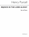 Henry Purcell, Rejoice In The Lord Alway (Version With Strings) SATB String Ensemble Buch