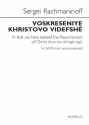 Sergei Rachmaninov, Voskreseniye Khristovo videfsh SATB Chorpartitur