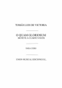 Toms Luis de Victoria, O Quam Gloriosum Motet Vocal Buch