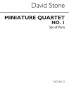 David Stone, Miniature Quartet No.1 Parts String Ensemble String Instruments Buch