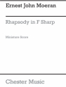 Moeran: Rhapsody In F Sharp (Miniature Score) Piano, Orchestra Instrumental Work