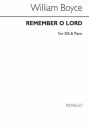 William Boyce, Remember O Lord Sss/Piano SSS and Piano Buch