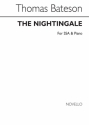 Thomas Bateson, The Nightingale SSA and Piano Chorpartitur