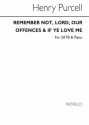 C. Swinnerton Heap_Henry Purcell, Remember Not Lord Our Offences/Heap- SATB and Piano Chorpartitur