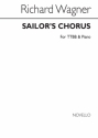 Richard Wagner, Sailor's Chorus Opera Men's Voices Piano Accompaniment Chorpartitur