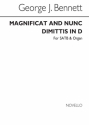 George J. Bennett, Magnificat And Nunc Dimittis In D SATB and Organ Chorpartitur