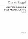 Charles Steggall, Cantate Domino And Deus Misereatur In C SATB Buch