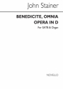 Sir John Stainer, Benedicite Omnia Opera In D SATB and Organ Chorpartitur