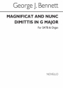 Magnificat and Nunc Dimittis In G for mixed choir and organ score