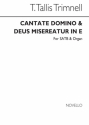 Trevor, Trimmell Cantate Domino And Deus Misereatur In E SATB Chorpartitur