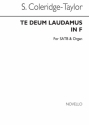 Samuel Coleridge-Taylor, Te Deum Laudamus In F SATB and Organ Chorpartitur