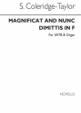 Samuel Coleridge-Taylor, Magnificat And Nunc Dimittis In F SATB and Organ Chorpartitur