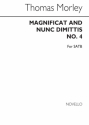 Thomas Morley, Magnificat And Nunc Dimittis No.4 SATB Chorpartitur