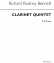 Richard Rodney Bennett, Clarinet Quintet Clarinet String Instruments Partitur