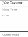 John Tavener: Many Years SATB Vocal Score