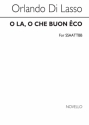 Orlando di Lasso, O La O Che Buon Eco (Hark Hark The Echo Falling) SATB Chorpartitur