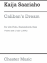 Kaija Saariaho: Caliban's Dream (Score) Chamber Group, Bass Voice, Alto Flute, Cello Score