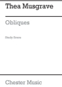 Thea Musgrave: Obliques Orch (Study Score) Orchestra Study Score