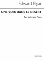 Edward Elgar, Une Voix Dans Le Desert Narrator and Piano Klavierauszug