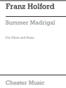 Holford, F Summer Madrigal Oboe And Piano Oboe, Piano Accompaniment Instrumental Work