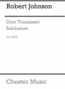 Robert Johnson: Dum Transisset Sabbatum SATB Vocal Score